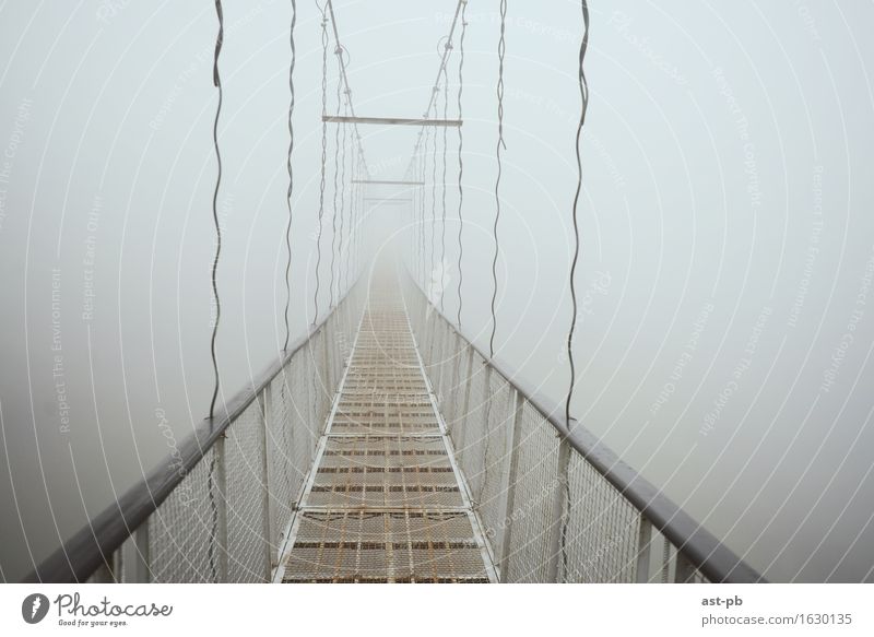Bridge to nowhere Fog Where Sadness rope bridge wonderworld Clouds