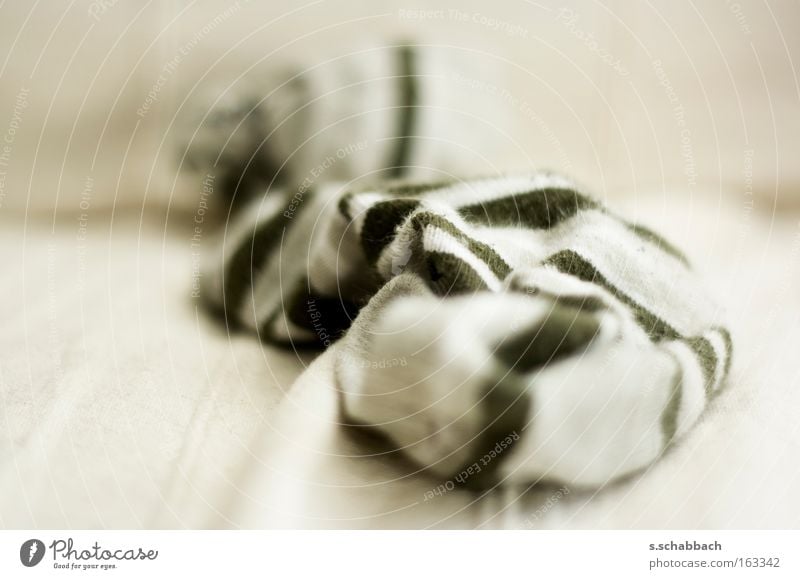 Summer - Socks off Striped socks Stockings Blur Sofa White Beige Green Living room Macro (Extreme close-up) Close-up Clothing