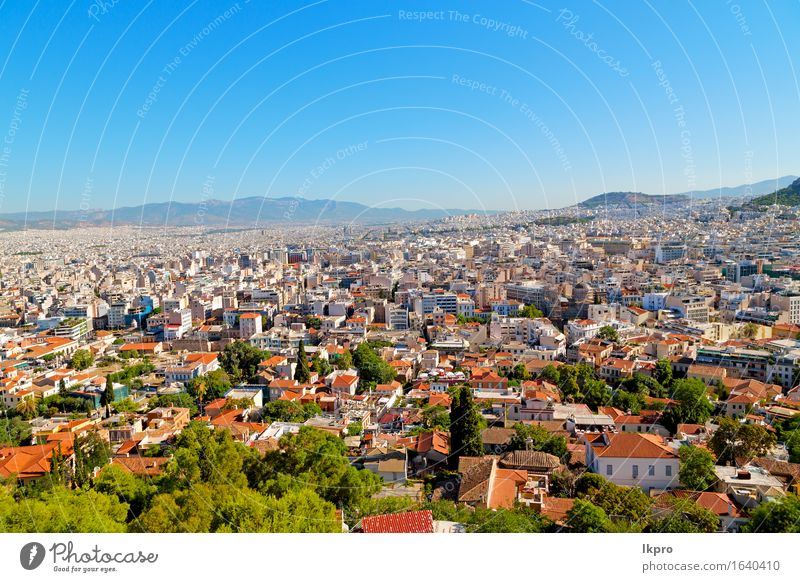 greece and congestion of houses new architecture Vacation & Travel Mountain House (Residential Structure) Culture Landscape Sky Tree Hill Small Town Building