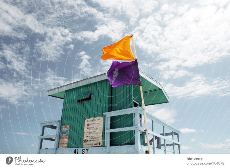 flag in the wind Colour photo Subdued colour Multicoloured Exterior shot Deserted Copy Space left Copy Space right Copy Space top Day Style Design
