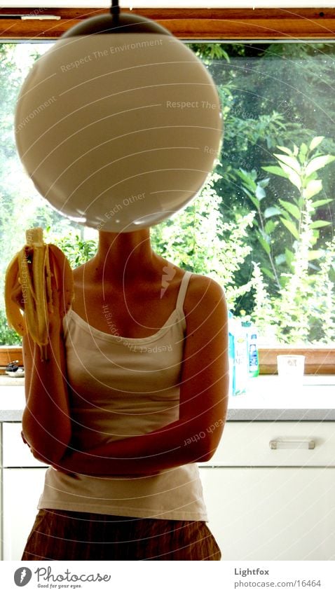 lamphead Snapshot Lamp Banana Kitchen Woman Funny Art Globe Window Top Human being Head Bowl Arm