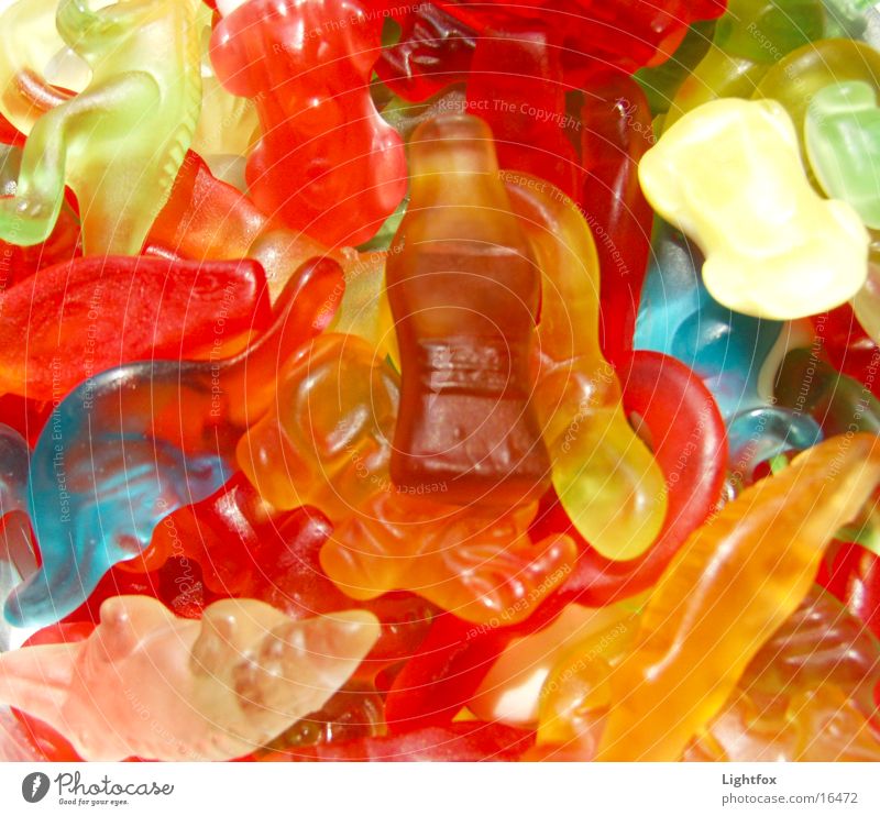 Give rubber boy Multicoloured Gummy bears Nutrition Delicious Rubber Calorie Sweet Fat Cola Dinosaur Fatty food