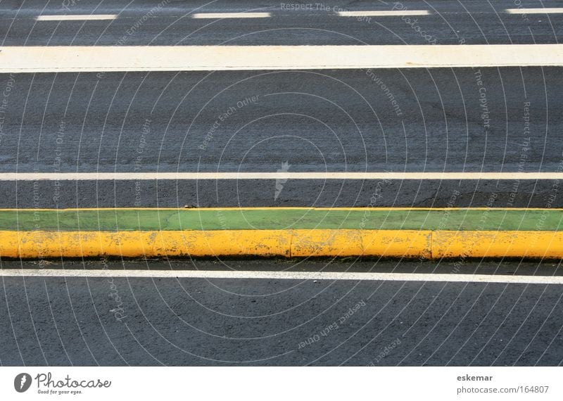 road marking Colour photo Subdued colour Multicoloured Exterior shot Abstract Pattern Deserted Copy Space top Copy Space bottom Copy Space middle