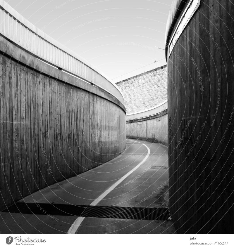 what awaits me Black & white photo Exterior shot Deserted Day Shadow Town Places Tunnel Manmade structures Architecture Lanes & trails White