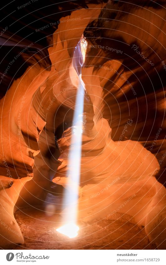 Antelope Canyon IV Nature Earth Sand Sun Sunlight Stone Esthetic Exceptional Fantastic Brown Yellow Orange Adventure Loneliness Uniqueness Discover