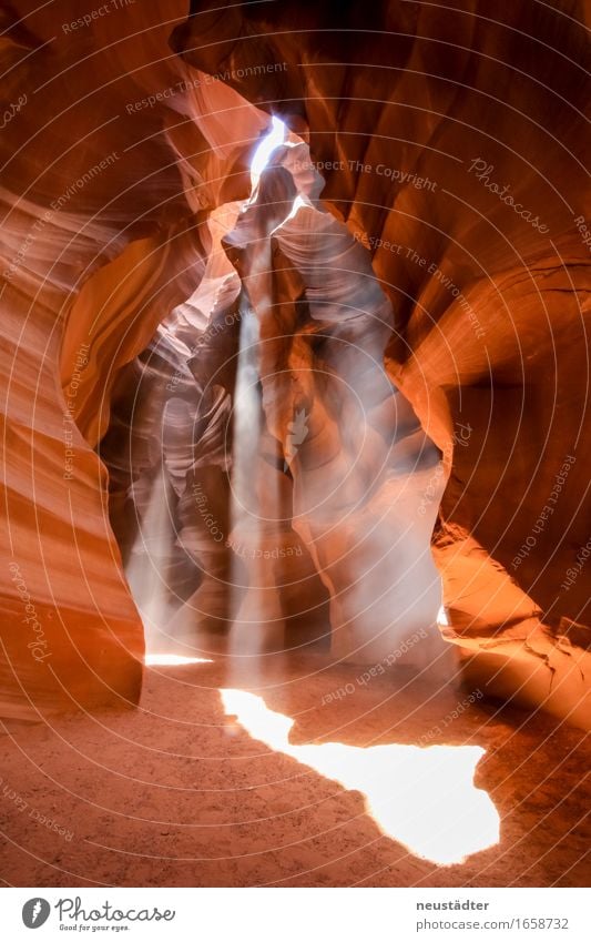 Antelope Canyon II Nature Earth Sand Sunlight Desert Stone Exceptional Dry Brown Yellow Orange Purity Adventure Uniqueness Idyll Pure Environment