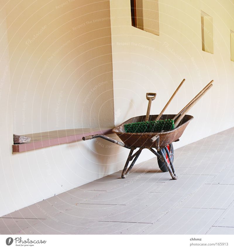 All clean Colour photo Subdued colour Exterior shot Deserted Day Long shot Home improvement House (Residential Structure) Garden Craftsperson Gardening