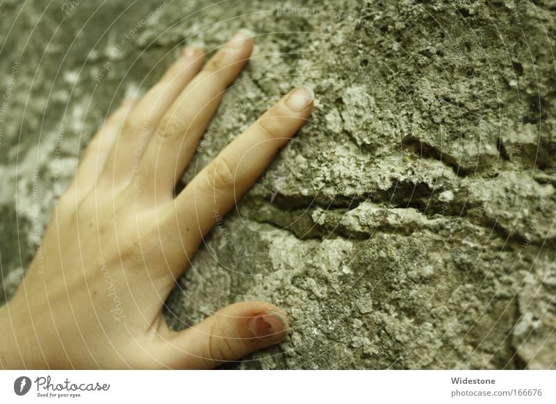 bouldersenses Colour photo Exterior shot Detail Day Contrast Shallow depth of field Central perspective Forward Playing Human being Infancy Hand Fingers Nature
