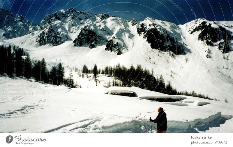 Which mountain called? Winter Europe Alps Snow Sky Mountain Skiing