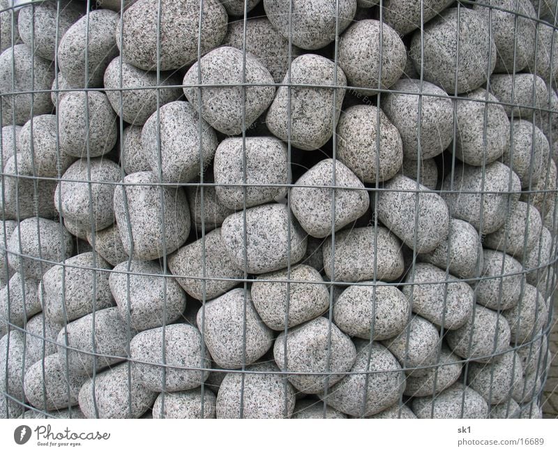 Rolling Stones Structures and shapes Pebble Ornamental stone Grating Gray Stone block