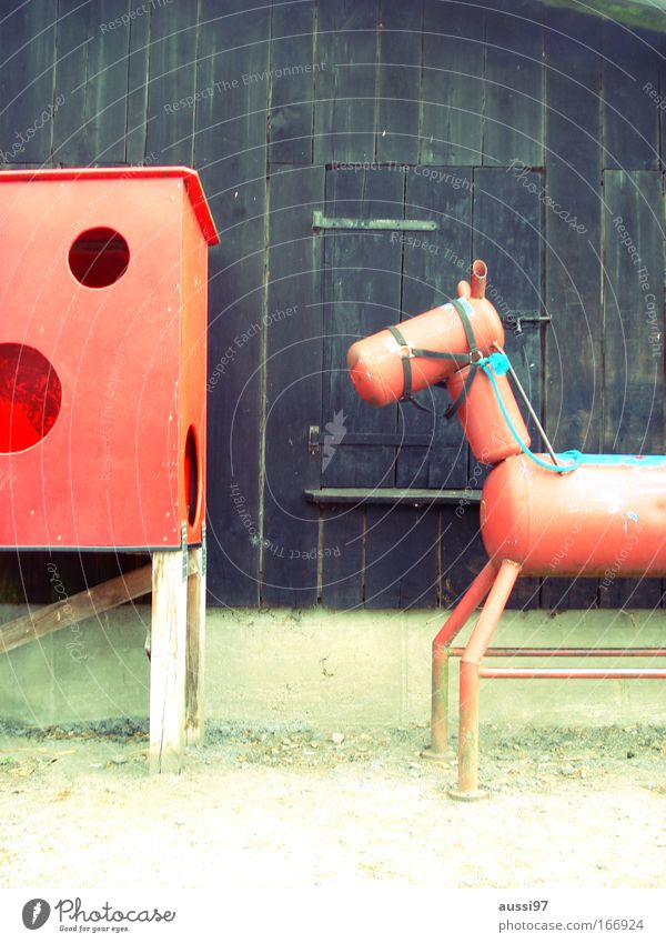 Equestrian Federation Colour photo Exterior shot Deserted Copy Space top Leisure and hobbies Equestrian sports Ride Animal Horse 1 Metal Animal figure Mock-up