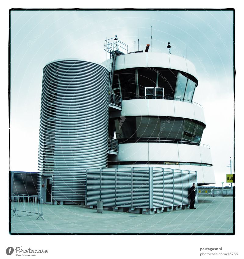 tower Safety Radar station Building Concrete Aviation Airport Tower Modern