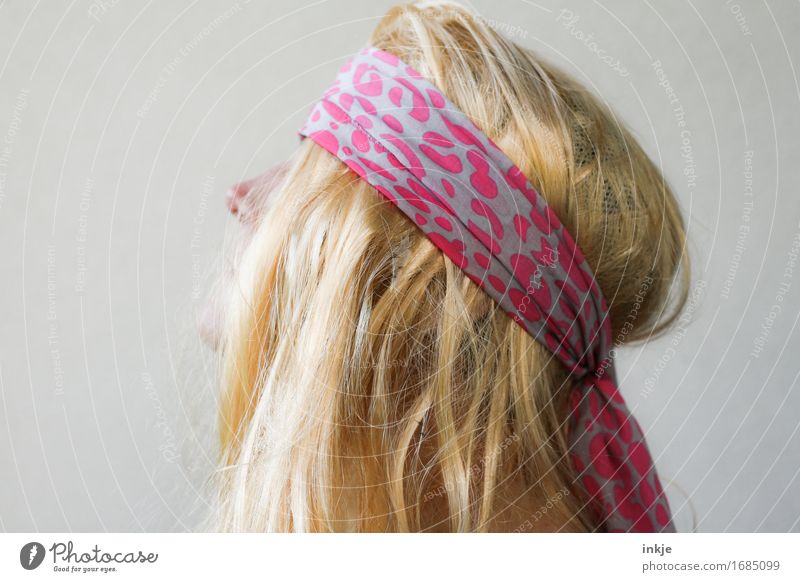 trashmetal Lifestyle Style Woman Adults Head Hair and hairstyles 1 Human being Headband Blonde Long-haired Trashy Crazy Hippie Metalcore Fan Bright background