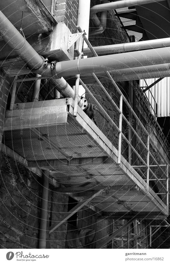 tubes Industry Rust Metal Black & white photo Pipe