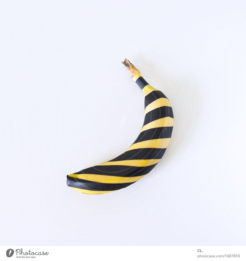 banana, striped Food Fruit Banana Nutrition Organic produce Diet Fasting Art Esthetic Exceptional Yellow Black Uniqueness Idea Inspiration Creativity Striped
