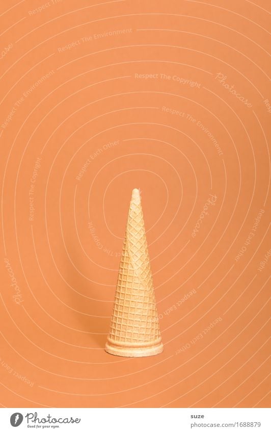 No ice today Food Dessert Ice cream Candy Nutrition Diet Fasting Design Summer Gastronomy Art Exceptional Simple Delicious Funny Point Sweet Orange Idea