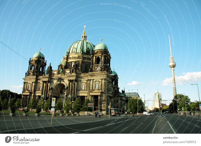Center East Pleasure garden Dome Berlin Cathedral Church of Our Lady Berlin TV Tower Television tower Middle Downtown Capital city Germany Seat of government