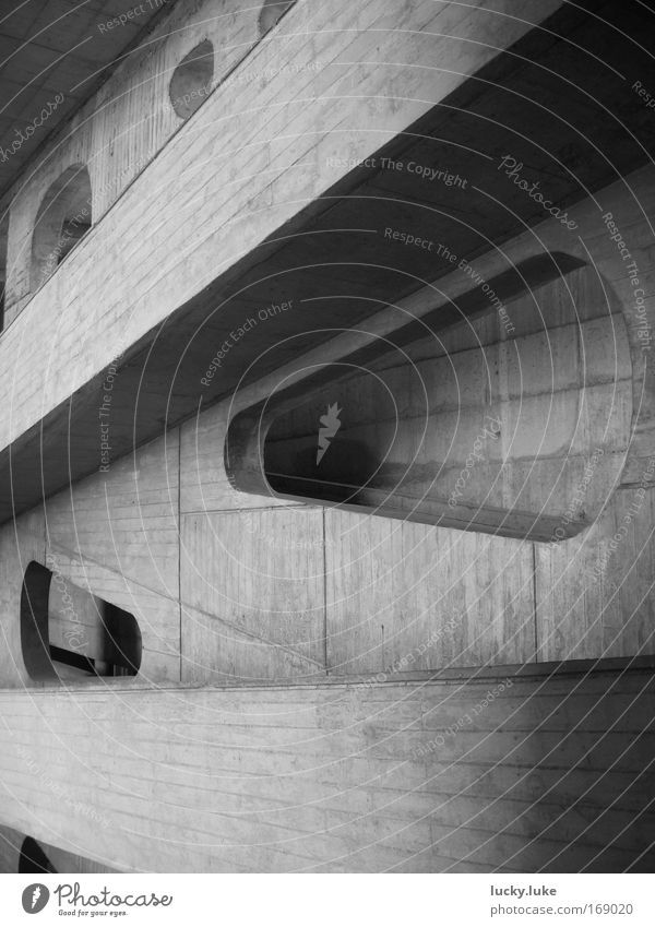 Ramps in the light Black & white photo Exterior shot Abstract Day Shadow House (Residential Structure) Culture Manmade structures Building Architecture