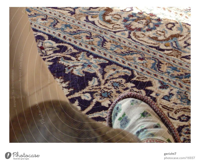 rug Carpet Pattern Flower Living or residing Blue