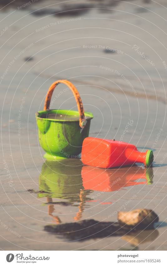 sand game Vacation & Travel Nature Sand Summer Beautiful weather Beach Baltic Sea Brown Green Moody Happy Happiness Life Watering can Bucket Playing Toys Joy