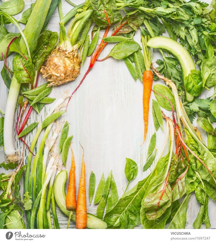 Fresh green vegetables and roots from the garden Food Vegetable Nutrition Style Design Healthy Eating Life Nature Green Root vegetable Vegetarian diet Diet