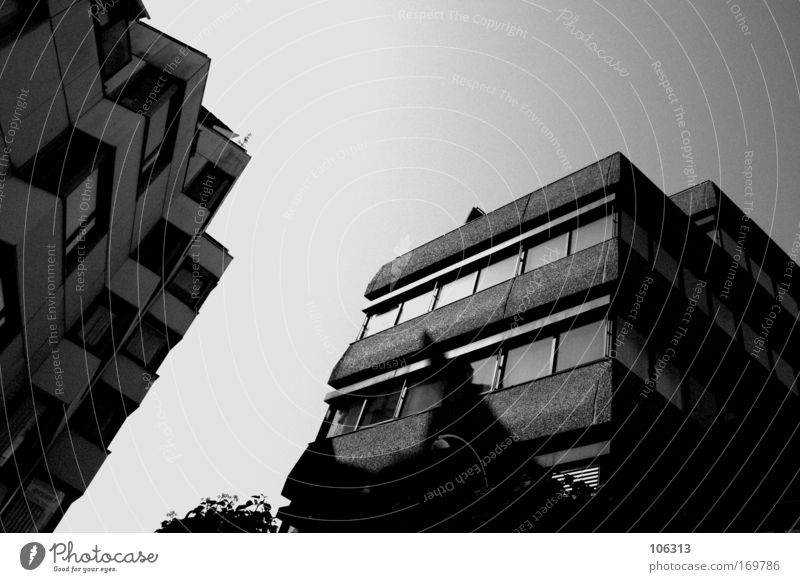 Photo number 123514 Black & white photo White Contrast Gloomy Colorless Architecture Bremen Boredom Sky Building House (Residential Structure)