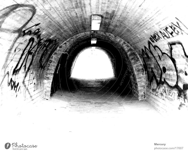 tunnel vision Tunnel Light Photographic technology Graffiti writing Death End