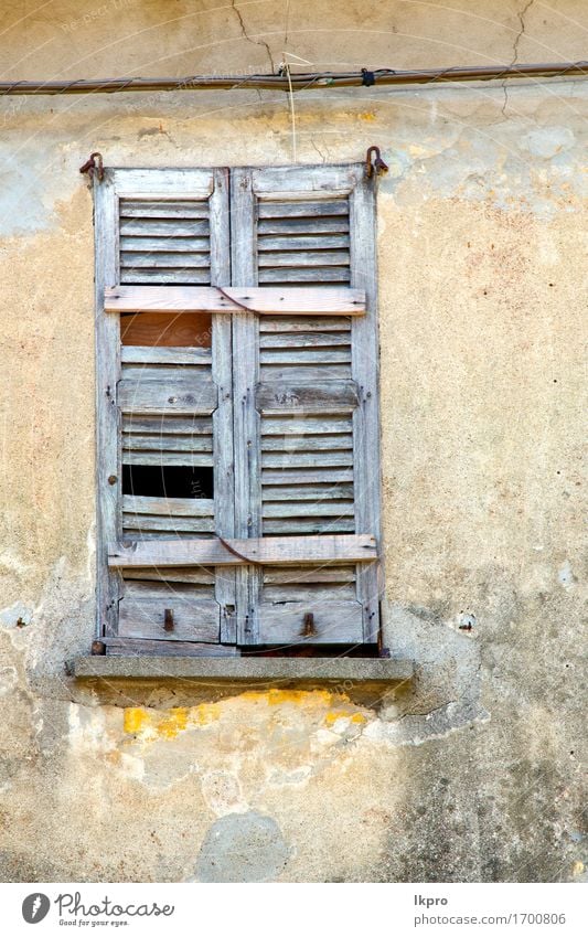 abstract wood venetian blind in the concrete brick Plate Vacation & Travel Tourism House (Residential Structure) Palace Architecture Facade Concrete Rust Old