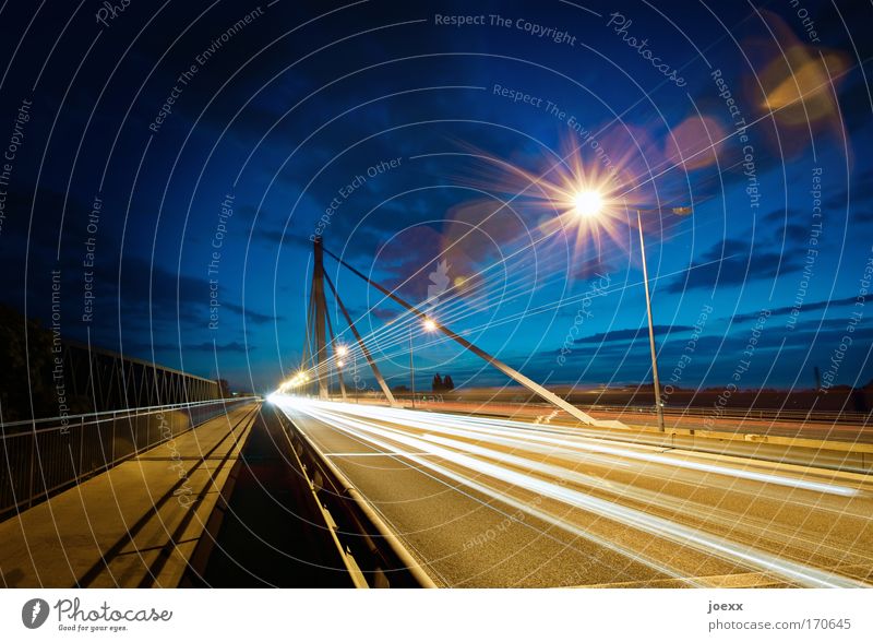Highlights I Closing time Sky Beautiful weather Bridge Manmade structures Transport Traffic infrastructure Rush hour Road traffic Motoring Street Highway Car