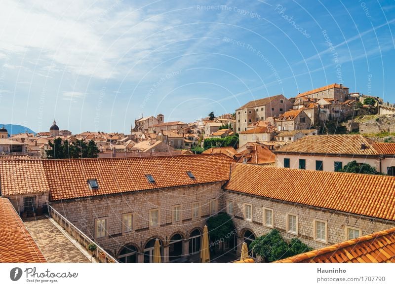 Dubrovnik V Vacation & Travel Tourism Sightseeing City trip Flat (apartment) House (Residential Structure) Architecture Sky Clouds Summer Croatia Town Port City