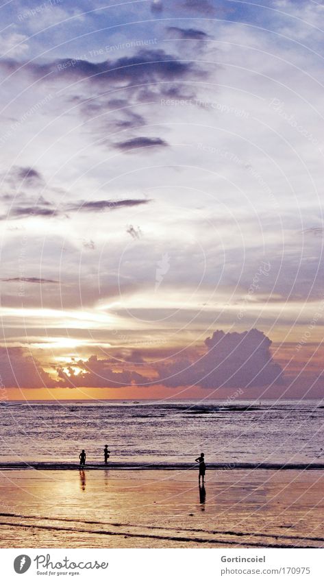 Bali Sundown Fishing (Angle) Vacation & Travel Far-off places Freedom Summer Summer vacation Beach Ocean Landscape Water Sky Clouds Horizon Sunrise Sunset