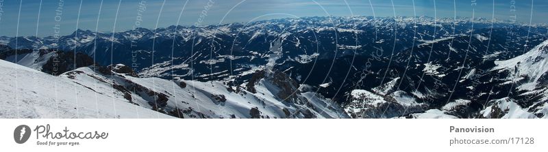 Dachstein-Tauern Panorama Winter Panorama (View) Dachstein mountains Events Nature Mountain freeride Deep snow Large Panorama (Format)