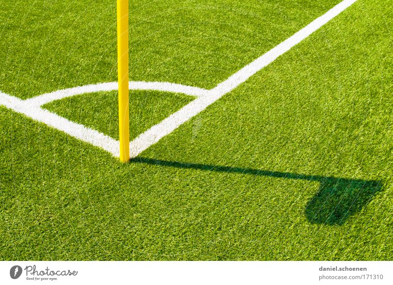 FC Amrum Multicoloured Detail Deserted Copy Space right Copy Space bottom Shadow Silhouette Ball sports Soccer Sporting Complex Football pitch Grass Green