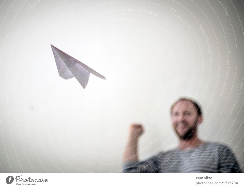 paper airplane Joy Happy Relaxation Leisure and hobbies Playing Model-making Vacation & Travel Tourism Far-off places Freedom Summer Living or residing Business