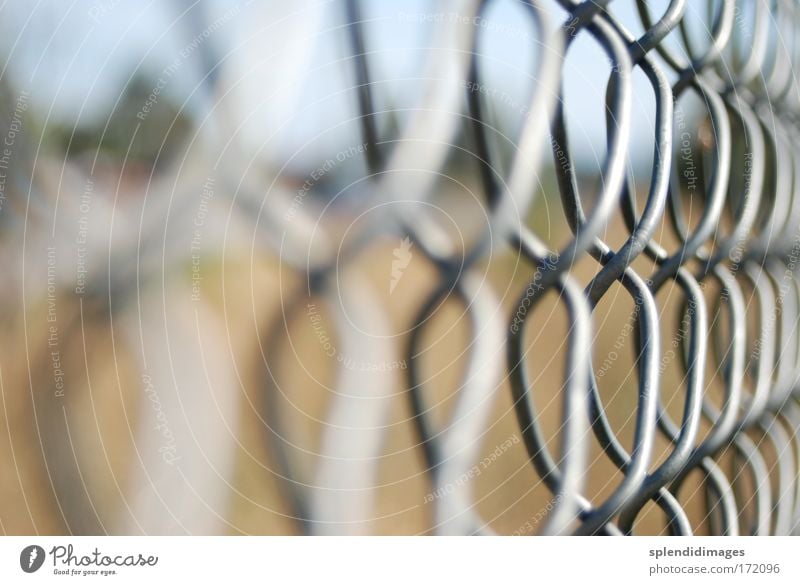 Locked out Colour photo Exterior shot Macro (Extreme close-up) Deserted Day Contrast Shallow depth of field Construction site Penitentiary Industry Metal Steel