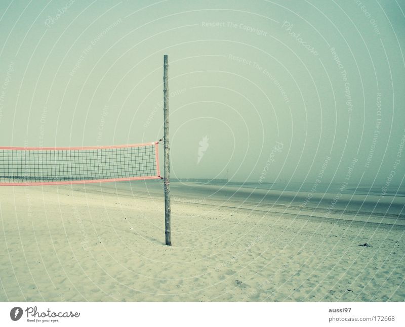 rib bouncer Deserted Beach Sports Volleyball (sport) Sand Net Playing dig flatter sb. Going