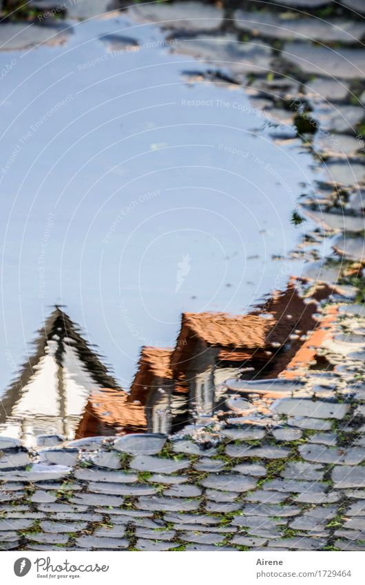 AST 9 | from another world II Water Drops of water Sky Cloudless sky Beautiful weather Small Town Old town House (Residential Structure) Dream house Roof Gable