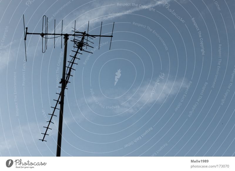 Telecommunication Radio Antenna And Satelite Tower With Blue Sky Stock  Photo, Picture and Royalty Free Image. Image 28591650.