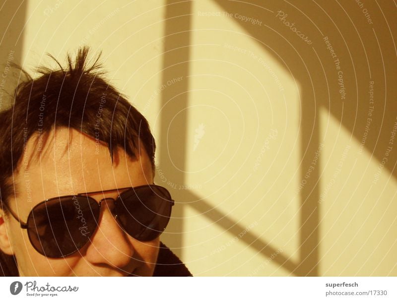 porn star Window Portrait photograph Man Head sunglasses Shadow