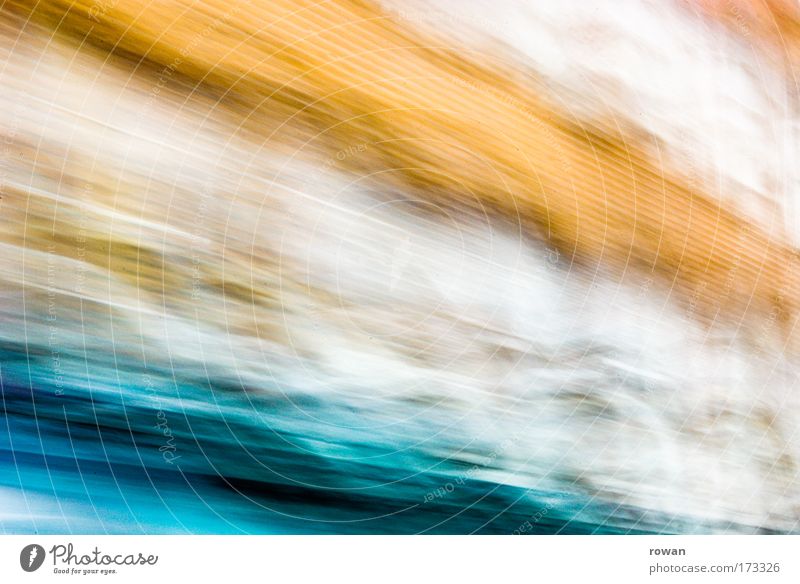 blurred Colour photo Exterior shot Experimental Abstract Pattern Structures and shapes Neutral Background Blur Motion blur Driving Play of colours Orange Blue