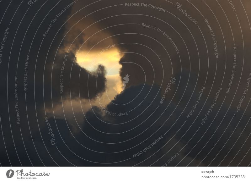 Clouds Breach Hollow Crossing Opening Light (Natural Phenomenon) Blue sky Weather Sky Structures and shapes Cumulus Hope Meteorology Air Atmosphere Environment