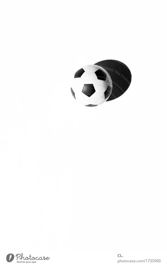 what was available / ball Leisure and hobbies Playing Children's game Sports Fitness Sports Training Ball sports Soccer Foot ball Round Black White Joy
