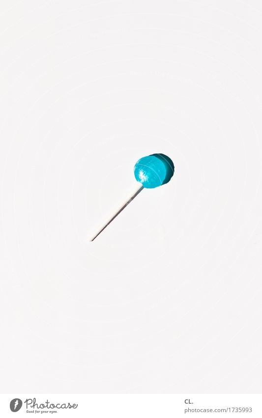 what was available / lolli Food Candy Lollipop Nutrition Eating Esthetic Delicious Round Sweet Blue White Colour photo Interior shot Studio shot Deserted