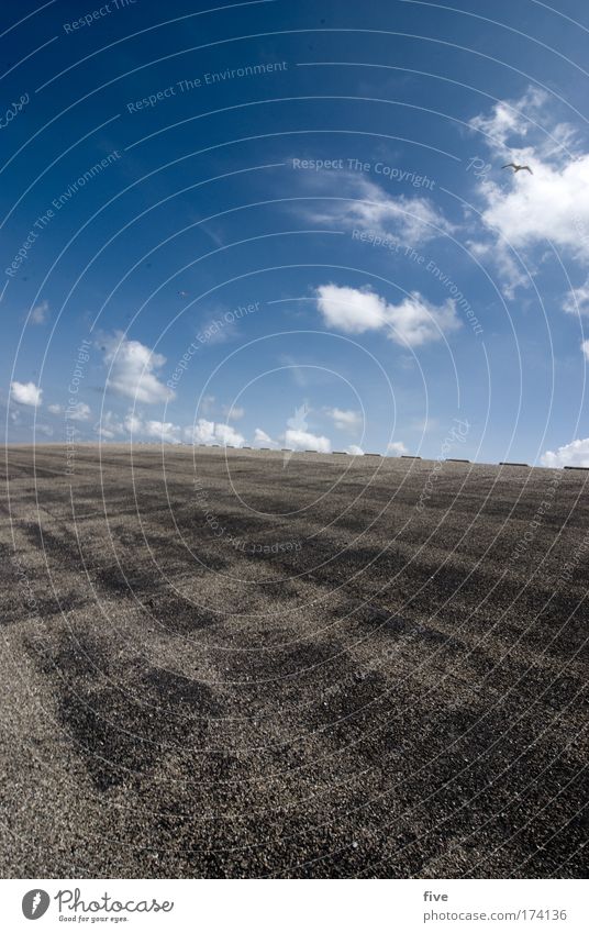 westkapelle_II_zeeland Colour photo Exterior shot Copy Space top Copy Space bottom Day Sunlight Sunbeam Worm's-eye view Wide angle Environment Landscape Earth