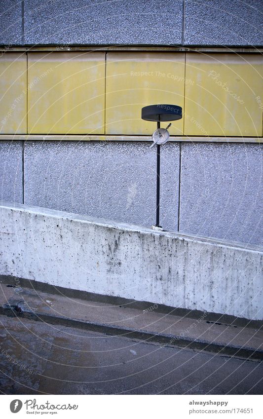 gentrification is a bliss Colour photo Exterior shot Deserted Day Central perspective Architecture Wall (barrier) Wall (building) Old Authentic Dirty Yellow