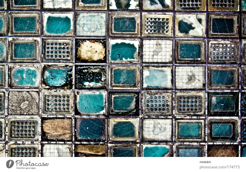 enqueue Colour photo Exterior shot Abstract Pattern Structures and shapes Deserted Day Stone Concrete Glass Steel Rust Old Broken Chaos Art Arrangement