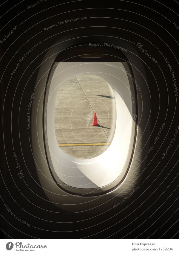 runway geometry Vacation & Travel Aviation Airport Airplane Runway Hat Line Flying Airplane window Window seat Traffic cone Looking