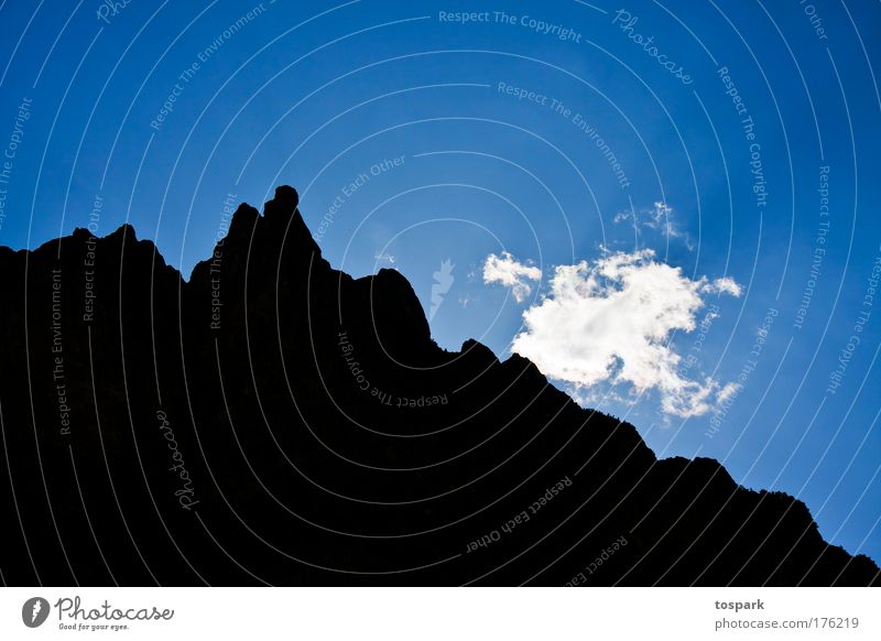 cloud Colour photo Exterior shot Copy Space bottom Copy Space middle Twilight Shadow Silhouette Light (Natural Phenomenon) Central perspective Forward