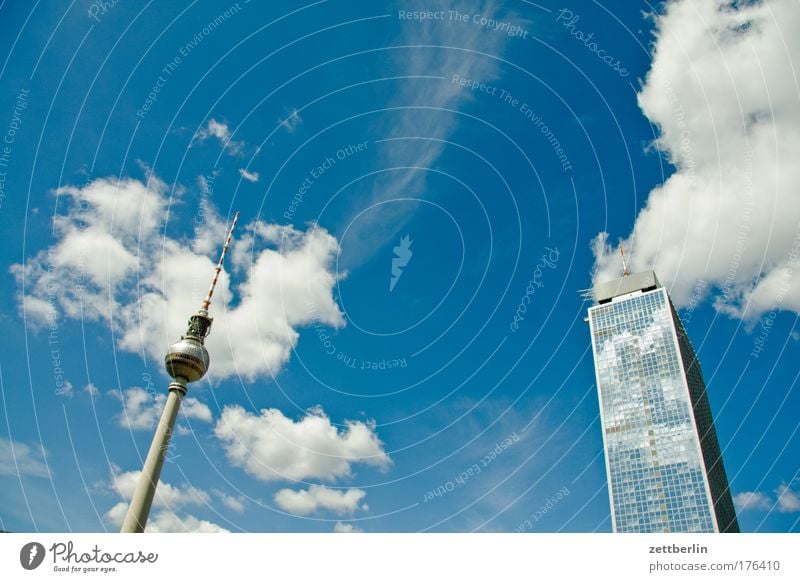 Television Tower and Hotel Stadt Berlin Capital city Berlin TV Tower Television tower Alexanderplatz Downtown Berlin Town Vacation & Travel Travel photography