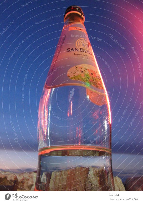 water bottle Ocean Italy Long exposure Things Bottle Water Sky